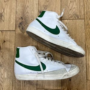 Nike Green/White Blazers, men’s size 10.5